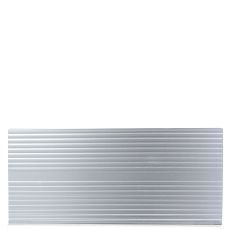 Plinta din plastic H120 3.9 ml, argintiu cu striatii