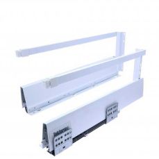 TEKFORM TITUS cu extensie totala si amortizare L350 H182 mm (laterala H70 mm + lonjeron), alb