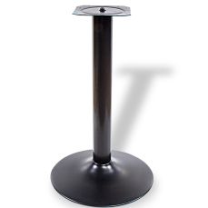 Picior masă central Tom din oțel cu baza rotundă H720XD76, negru