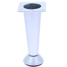 Picior conic Dino reglabil din aluminiu H80, satinat