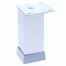 Picior patrat Uberto reglabil din aluminiu H100x40x40, satinat