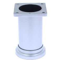 Picior sofa Plato rotund reglabil din plastic H100xD50, satinat