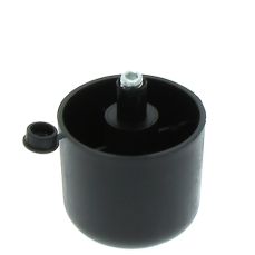 Picior sofa Zeno rotund reglabil din plastic H44xD47, negru