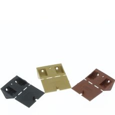 Coltar din plastic triunghiular cu capac, negru