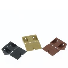 Coltar din plastic triunghiular cu capac, stejar