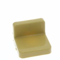 Demontabil din metal tip L cu mască din plastic, bej