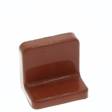 Demontabil din metal tip L cu mască din plastic, cireș