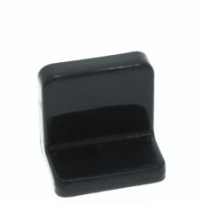 Demontabil din metal tip L cu mască din plastic, negru
