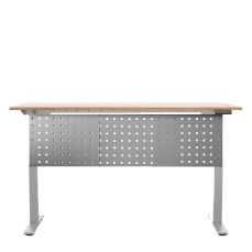 Panou extensibil Madsen perforat pentru picior birou, satinat