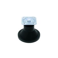 Picior conic Elmo reglabil din plastic H55, negru (4 buc)