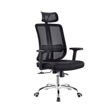 Scaun birou Halvord S3038, spatar cu tetiera, cotiere ajustabile, 2 reglaje, baza cu rotile, 620 x 650 x 1060-1160 mm