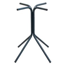 Picior central Quadro din oțel cu baza 4 brațe H720, negru