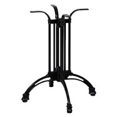 Picior central Spider din aluminiu cu baza 4 brațe H710, negru