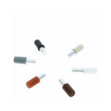 Suport din metal cu manson din plastic pentru polita, stejar (10 buc)