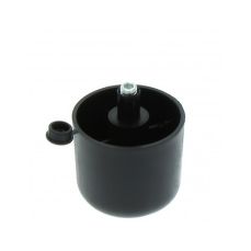 Picior sofa Zeno rotund reglabil din plastic (negru) H44xD47 (4 buc)