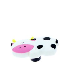Buton vaca alba din plastic flexibil 38728 (2 buc)