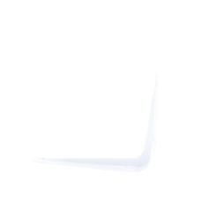 Consola din tabla 75x100 mm, alba (2 buc)