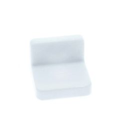 Demontabil din metal tip L cu mască din plastic, alb (50 buc)