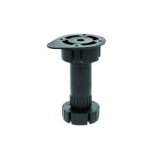 Picior bucatarie economic reglabil din plastic H100, negru (4 buc)
