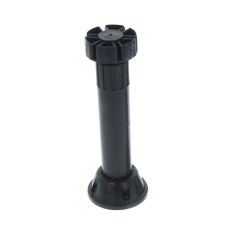 Picior bucatarie economic reglabil din plastic H150, negru (4 buc)