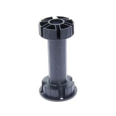 Picior bucatarie Italia reglabil din plastic H120, negru (4 buc)