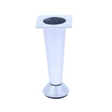 Picior conic Dino reglabil din aluminiu H80, satinat (4 buc)