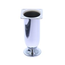 Picior mobilier Fulga conic reglabil din otel H100, crom (4 buc)