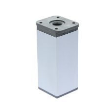 Picior patrat Piedro din aluminiu H100x40x40, satinat (4 buc)