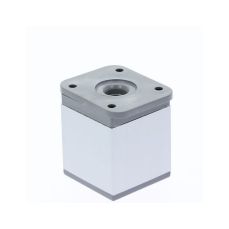 Picior patrat Piedro din aluminiu H50x40x40, satinat (4 buc)