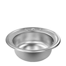 Chiuveta ETTE rotunda din INOX 490x490x170 finisaj antistrop plus accesorii