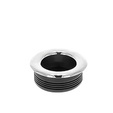 Maner rotund mic ingropat din plastic Levi 30145.04, crom (2 buc)