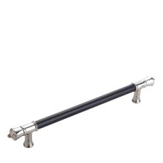 Maner din aluminiu System Yago 192 mm, nichel-negru lucios