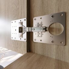 Placa din inox pentru reparatie fixare balama