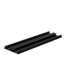 Plinta din aluminiu 1014G-2 H150 4 ml, negru