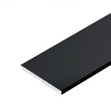 Plinta din plastic cu folie aluminiu H150, 3.9 ml, negru