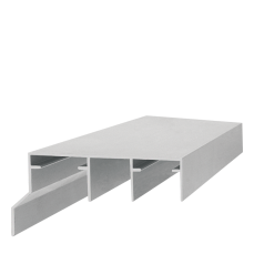 Sina aluminiu superioara pentru sistem STS60/80RAY/PKM80T, 3 ml, inox
