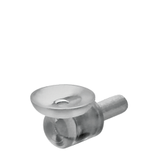 Suport din metal cu ventuza pentru polita din sticla (10 buc)