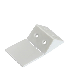 Coltar din plastic triunghiular cu capac, alb