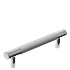 Maner bara din aluminiu Fion 160 mm, capete satin (2 buc)
