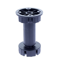 Picior bucatarie Italia reglabil din plastic H150, negru (4 buc)