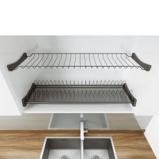 Scurgator pentru vase cu grilaj metalic, 800 mm, antracit