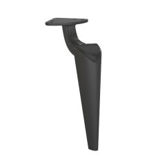 Picior sofa din aluminiu Belek conic H250 mm, negru