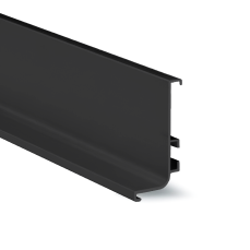 Profil din aluminiu tip L Gola cu o prindere orizontal 4.2 m, negru