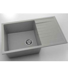 Chiuveta cu blat dreapta/stanga Fat Avangard 80 x 49 cm, grey 1006