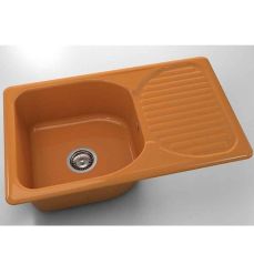 Chiuveta cu blat dreapta/stanga Fat Classic 80 x 49 cm, orange 16