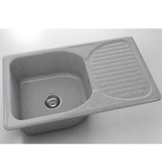 Chiuveta cu blat dreapta/stanga Fat Classic 80 x 49 cm, platina 259