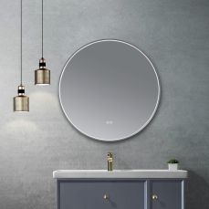 Oglinda rotunda cu LED Museo Royal, cadru aluminiu si carcasa sigilata, Ø600 mm