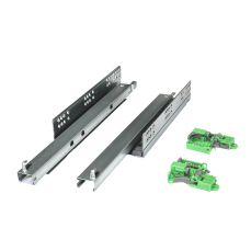 Glisiera sub sertar HDD sincron extensie totala cu amortizare, reglaj 3D, pal 18mm L300 pentru 30kg 