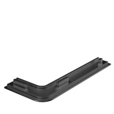 Capac pentru profil negru tip L Gola orizontal