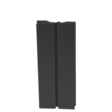 Multiangolo din plastic folie AL negru pentru plinta H100 